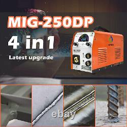 110V 220V MIG Welder 250Amp Aluminum Gas Gasless MMA/ARC TIG MIG Welding Machine