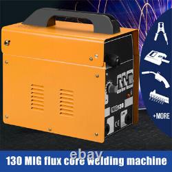 130A MIG Electric Welder Inverter Welding Machine 110V AC Flux Core Wire Gasless