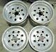 15 Weld Draglite Style Fats & Skinnies Wheels (set Of 4) + Caps Excellent