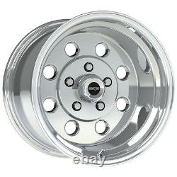 15X10 VISION SPORT LITE PRO DRAG POLISHED RACING WHEEL 5X4.5 4.5BS 1pc NO WELD