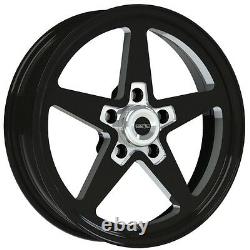 15x10 Vision Sport Star II Black Aluma Pro Drag Race Wheel 5x4.75 No Weld 5.5bs