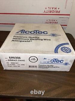 18lbs ALCOTEC Aluminum Welding WIRE 3/64 ER5356 On Spool Brand New In Box