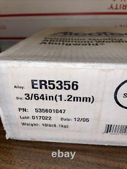 18lbs ALCOTEC Aluminum Welding WIRE 3/64 ER5356 On Spool Brand New In Box