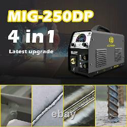 200A 4in1 ARC TIG MIG Welder Aluminum MIG Welding Machine 110V/220V Gas Gasless