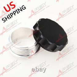 3 Aluminum Alloy Weld On Filler Neck And Cap Oil, Fuel, Water Tank Black US