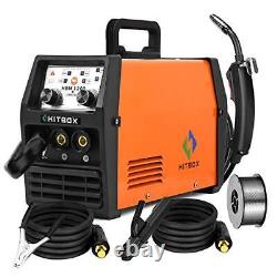 3 In 1 Mig Welder ARC Lift Tig Mig Gasless Dual Voltage 110V/220V 120A No Gas