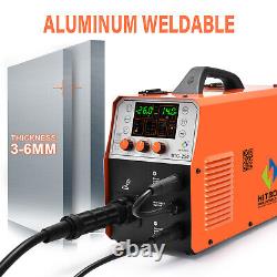 4 in 1 Aluminum MIG Welder Gas/Gasless 250A TIG ARC Welding Machine WithHelmet