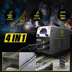 4in1 Aluminum MIG Welder Gas Gasless Lift TIG ARC MIG Welding Machine 110V/220V