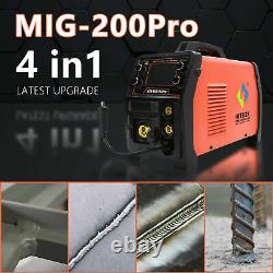 5 IN1 MIG Welder Aluminum 200A 110V 220V Gas Gasless ARC TIG MIG Welding Machine