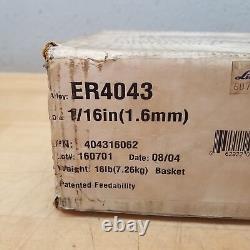 AlcoTec ER4043 Aluminum Welding Wire, 1/16 (1.6mm), 16 Lb Coil NEW