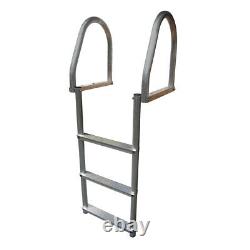 Dock Edge 2173-F Aluminum 3-Step Eco Flip-Up Ladder Weld Free