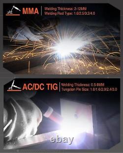 HZXVOGEN AC/DC Aluminum TIG Welder with Pulse 4in1 Multiprocess Welding Machine