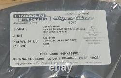 Lincoln Electric ER4043 SuperGlaze Aluminum Welding Wire. 035 (0.9mm)