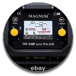 MagnumT TIG AC/DC PULSE LCD Inverter 200Amp Welding machine Aluminium Stainless