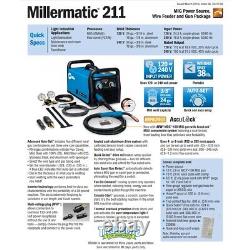 Miller Millermatic 211 MIG Welder with Advanced Auto-Set (907614)