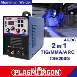 TIG Welder 200 AMP AC DC Aluminium welding machine AC/DC TSE 200G 220±15% MMA
