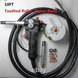 Toothed Roller 10 Feet MIG Spool Gun Wire Feed Aluminum Welder Gun Weld Parts