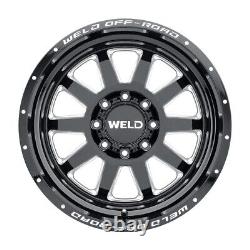 WELD Off-Road 18x9 Stealth W102 Wheel Gloss Black 6x5.5/6x139.7 6x135 -12mm 4.5