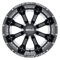 Weld Off-Road GRANADA 8 W125 Wheel 20x9 (0, 8x180, 124.3) Black Single Rim