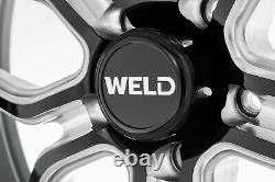 Weld Performance S107 Laguna Wheels 20x8 (0, 5x120.65, 78.1) Black Rims Set of 4
