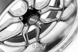 Weld Performance S107 Laguna Wheels 20x8 (0, 5x120.65, 78.1) Black Rims Set of 4