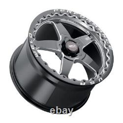 Weld Racing 15x12 Ventura Beadlock Wheel Gloss/Milled Black 5x4.5/5x114.3 +28mm